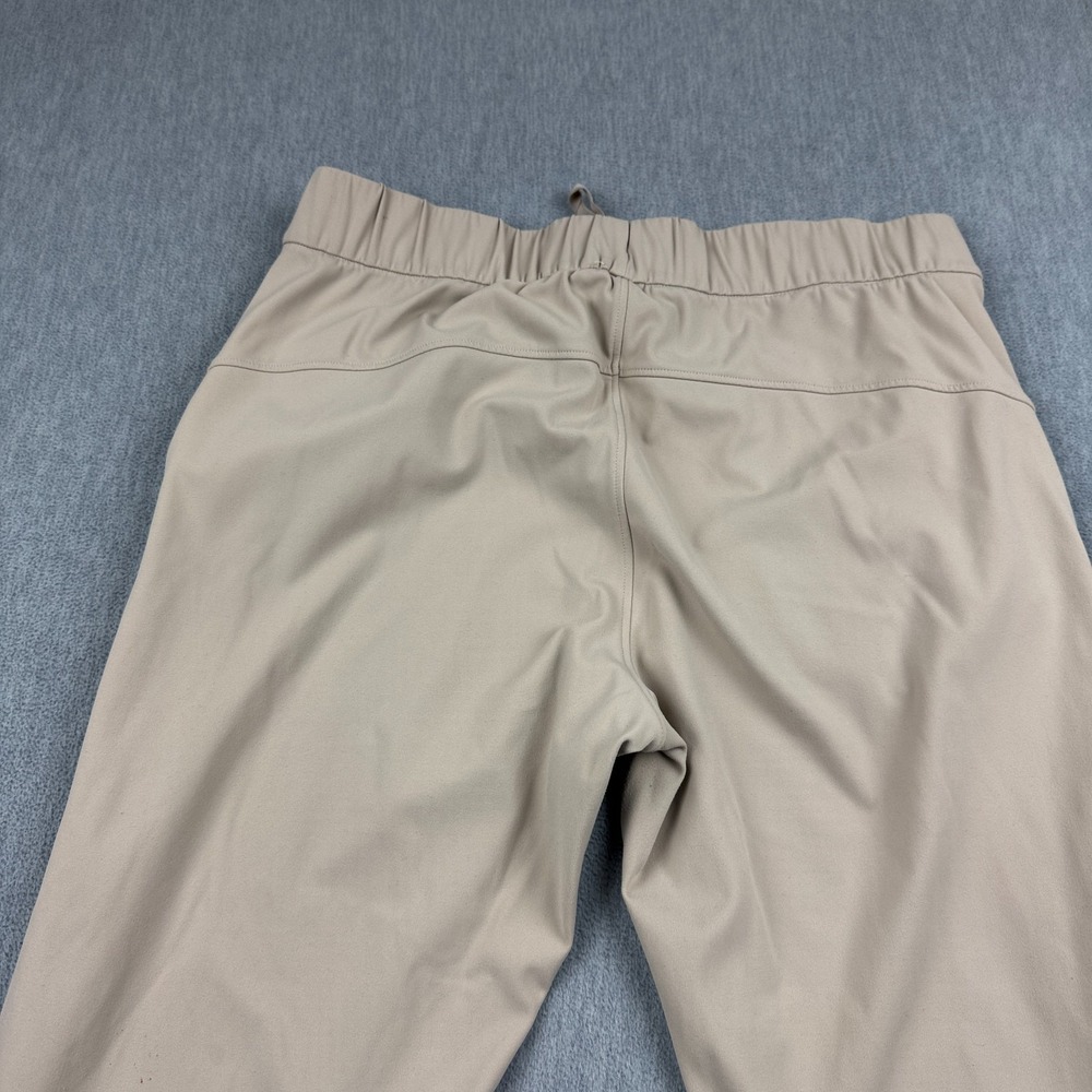 Lululemon Pants Womens 30 Beige Stretch Crop 23" Elastic‎ Waist Wide Leg Comfort - Picture 9 of 12